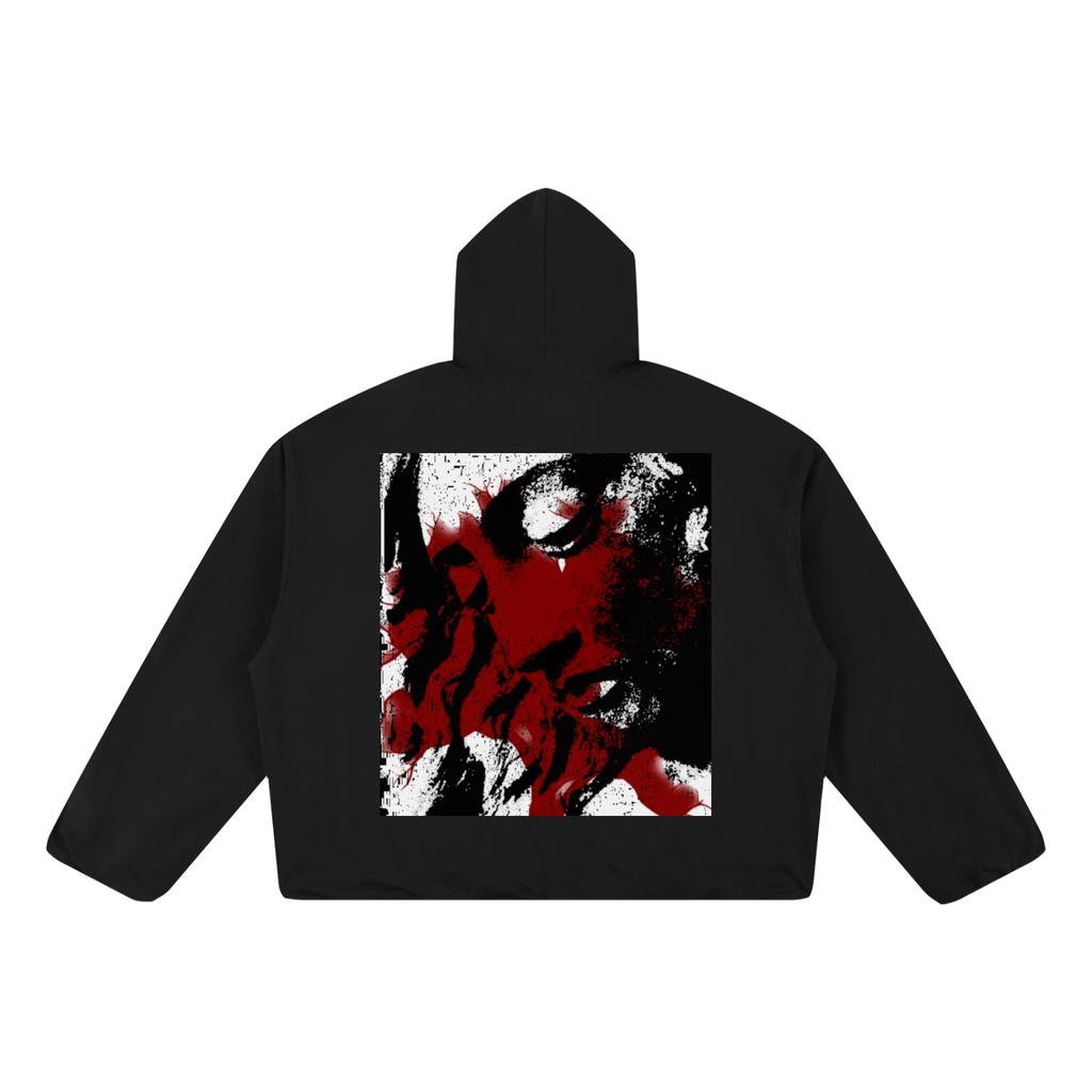 CRXSSWEI Gather-Hem Hoodie