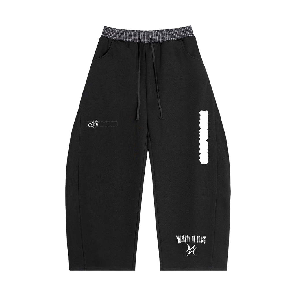 CRXSS PLAID Double Waisted Sweats