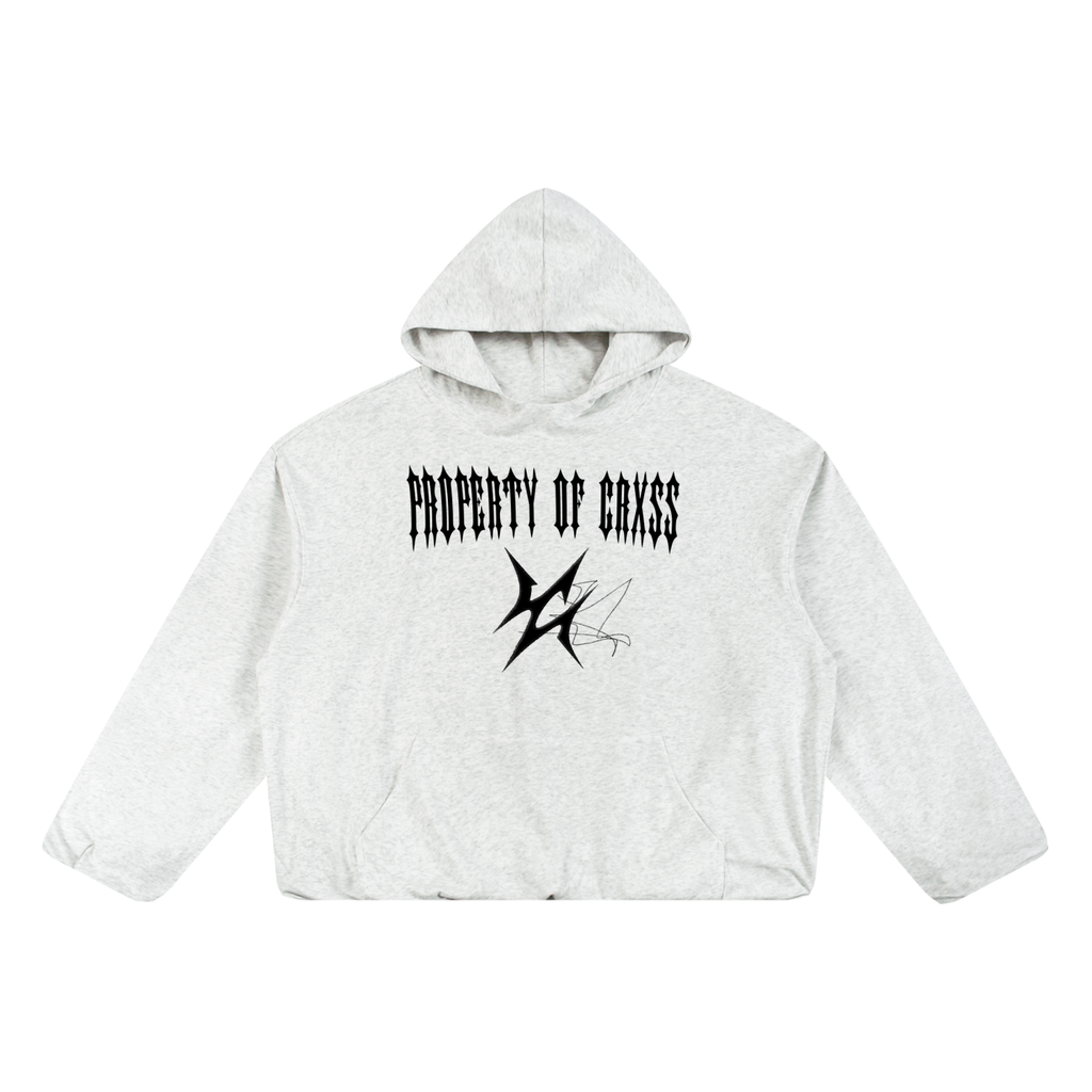 CRXSSWEI Gather-Hem Hoodie